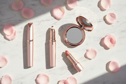 Eyebrow Trimmer Vanity Flat Lay